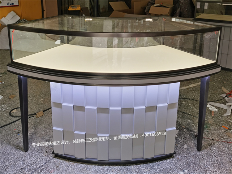 老阿姨珠寶店不銹鋼珠寶展示柜